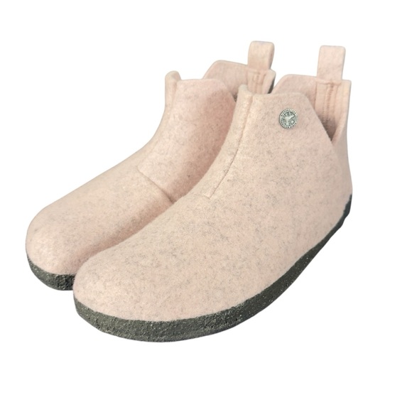 Birkenstock Andermatt Blush Baby Pink Wool Slip-Ons Narrow Fit size 39 - Picture 2 of 7